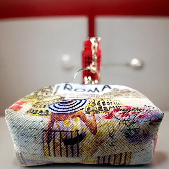 Roma Italy's Coin Purse & British Keychain London's Red Telephone Booth - Picture 3 of 10